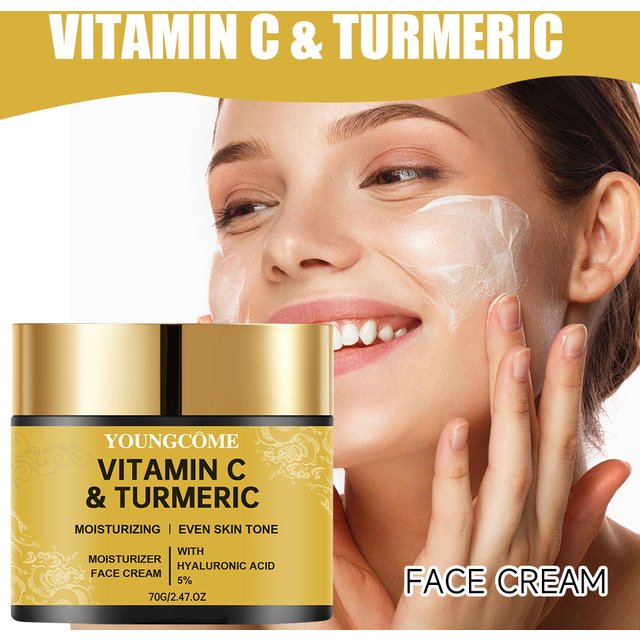 Turmeric Vitamin C Face cream Retinol Moisturizing Firming Hyaluronic Lightening Repairing Smooth Skincare Whitening Creams