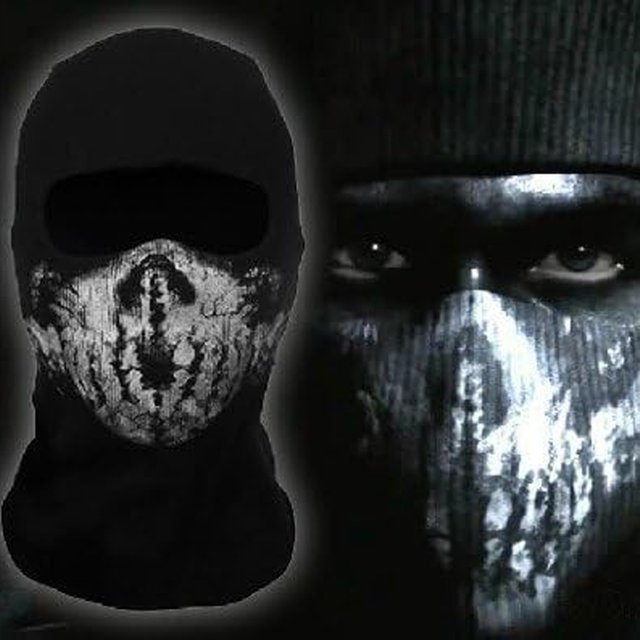 Masque surprise crâne pour masque moto fantôme coton masque facial noir Keegan P. Russ personnage pour Genesis 9