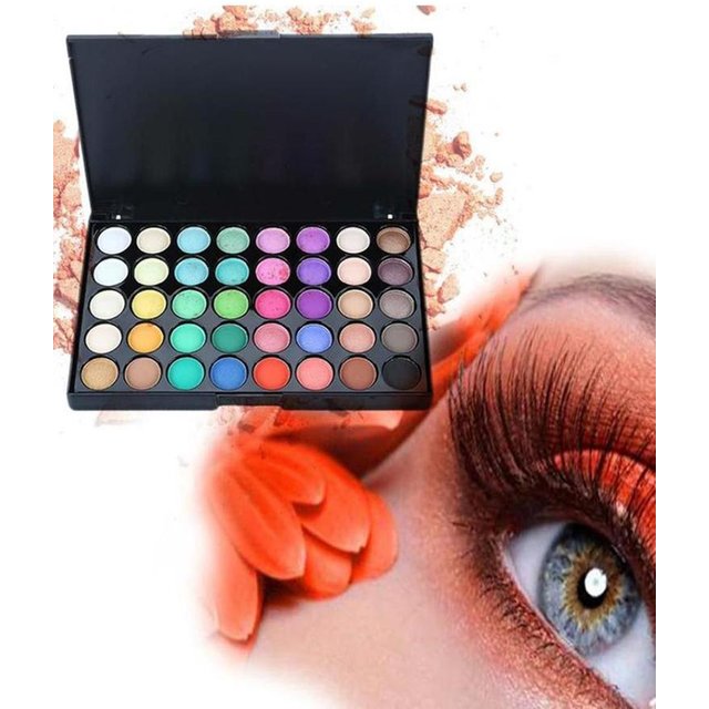 40 Colors Glitter Eyeshadow Palette Matte Waterproof Long Lasting Pressed Powder Cosmetics Kit Fashion Women MakeUp Tools 2026