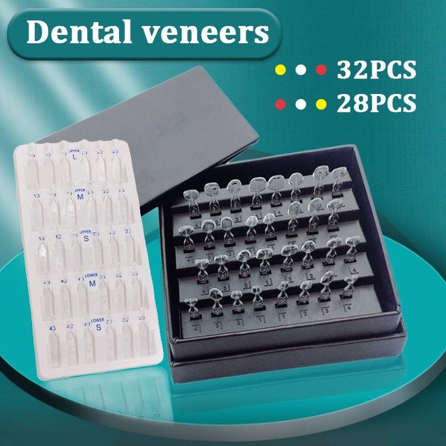 Dental Mould for Composite Resin Veneers Light Cure Filling Anterior Front Teeth Mould Teeth Whitening Tools
