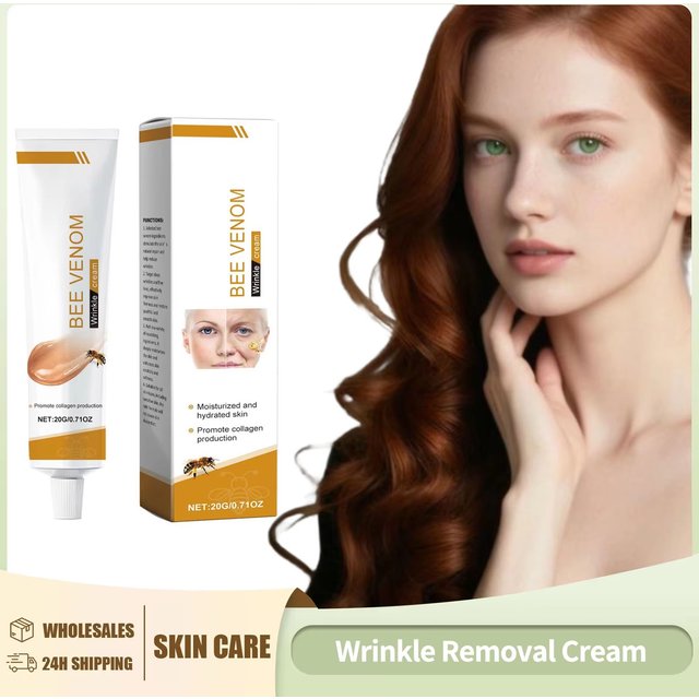 Wrinkle Removal Cream Firming Facial Lifting Moisturizing Deep Hydration Smoothing Fine Lines Repair Skin Bee Venom Cream 20g