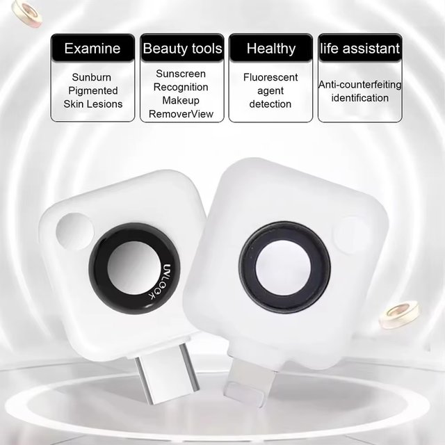 UVLOOK Mini UV Game Camera - For iPhone Android Phones - Visible Facial Sun Protection Portable UV Camera