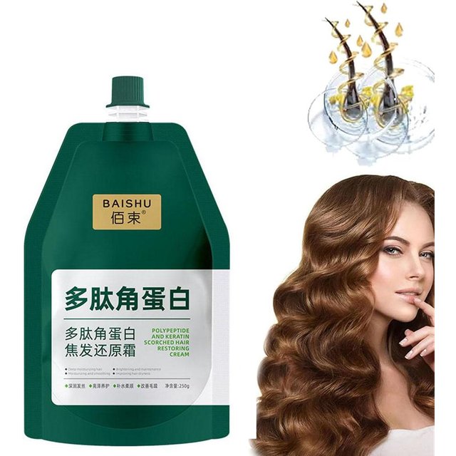 1/3 Polypeptide Keratin Hair Restoring Cream Repair Dry Damaged Hair Scalp Treatment Keratin Hair Mask Nourish Hair Conditioner