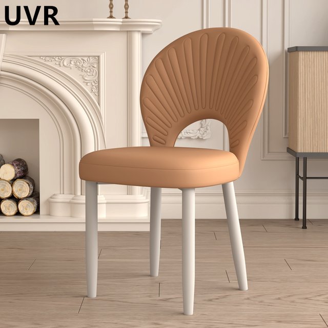 UVR Dining Chair Modern Simple Bedroom Creative Cosmetic Chair Light Luxury Living Room Dresser Stool Home Restaurant Chair