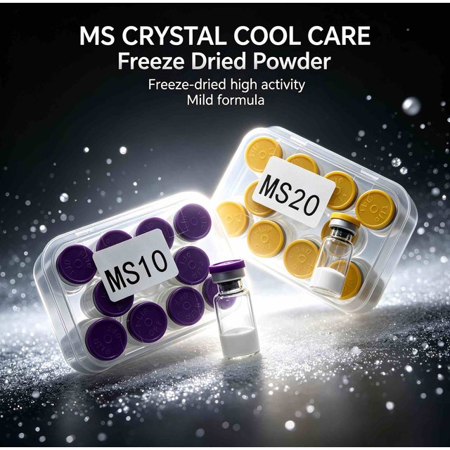 MS Lyophilized Powder Vial Set,Hydrating Facial Essence,Freeze-Dried Powder,Random Cap Colors,Date Subject to Actual Goods