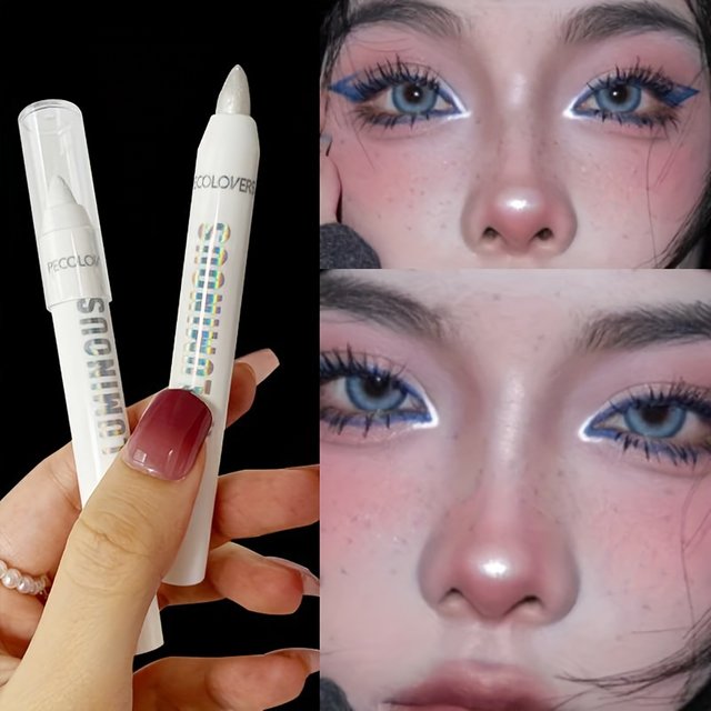 Stylo surligneur éclaircissant, longue durée, imperméable, lisse, mat, nacré, paillettes, Eyeliner