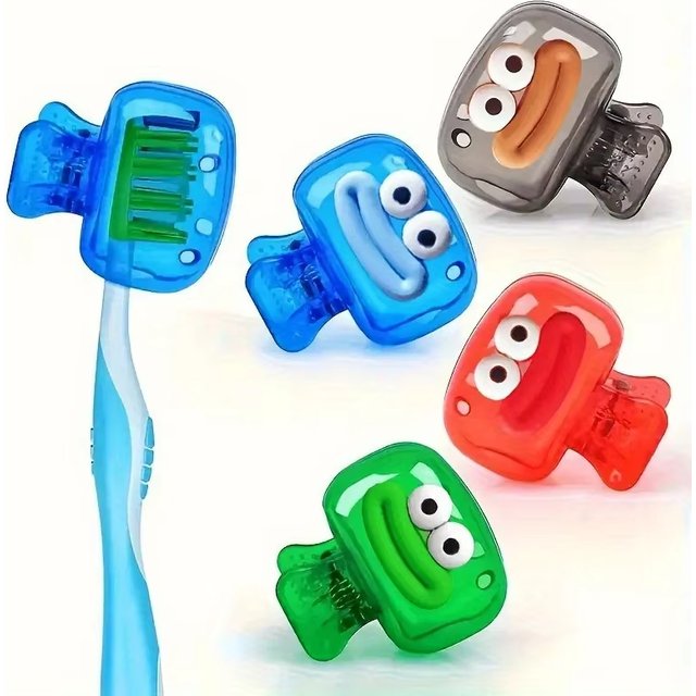 1/4pcs Toothbrush Covers Portable Toothbrush Protector Coverings Clips Tooth Brush Storage Head Cover Cap for Bathroom Travel