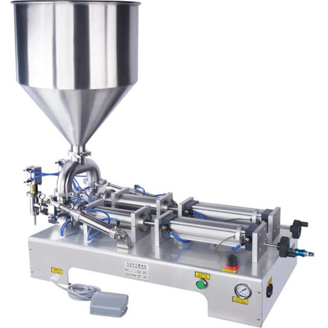 Double-Head Liquid Paste Filling Machine Cream Cream Shampoo Stainless Steel Quantitative Filling Machine
