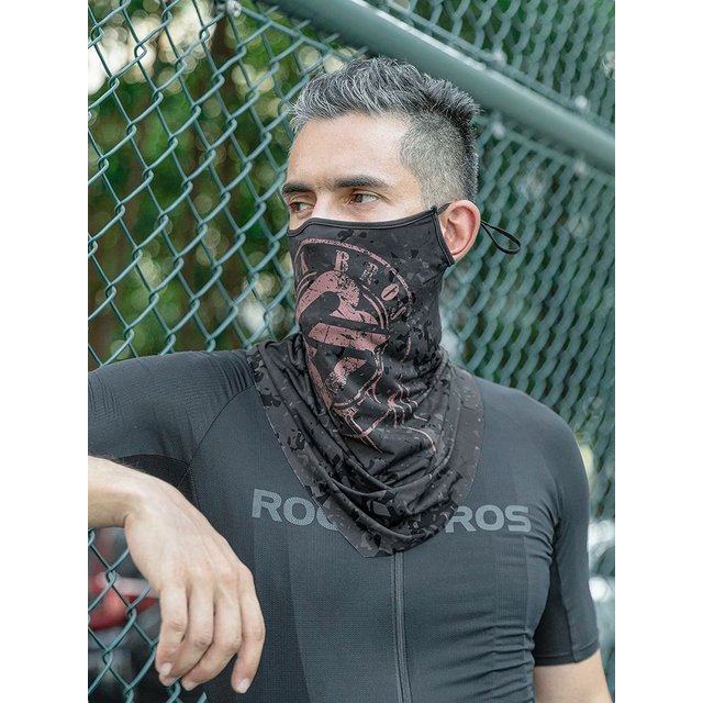 ROCKBROS Summer Ice Silk Bike Face Mask Anti-UV Sun Protection Fishing Motorcycle Riding Scarf Men Women Cycling Cool Masks