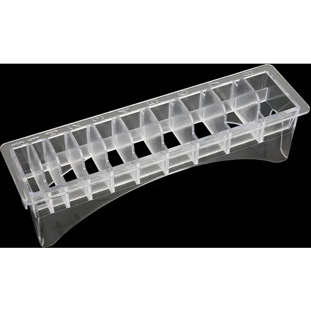 Universal Rectangular Plastic Guide Comb Storage Box Barber Hairdresser Electric Hair Clipper Limit Comb Organizer Container Box