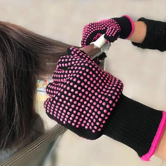 Hair Straightener Perm Curling 1Pc Hairdressing Heat Resistant Finger Glove Hair Care Styling Tools Thermal Styling Glove