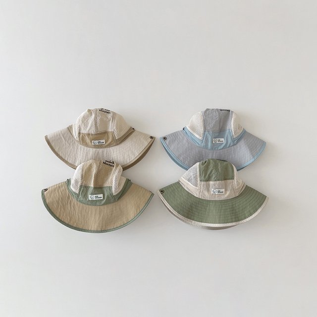 Children Hat Summer Thin Quick Drying Breathable Large Brimmed Fisherman's Hats Boys Girls Baby Sunshade Hat Sunscreen Cap