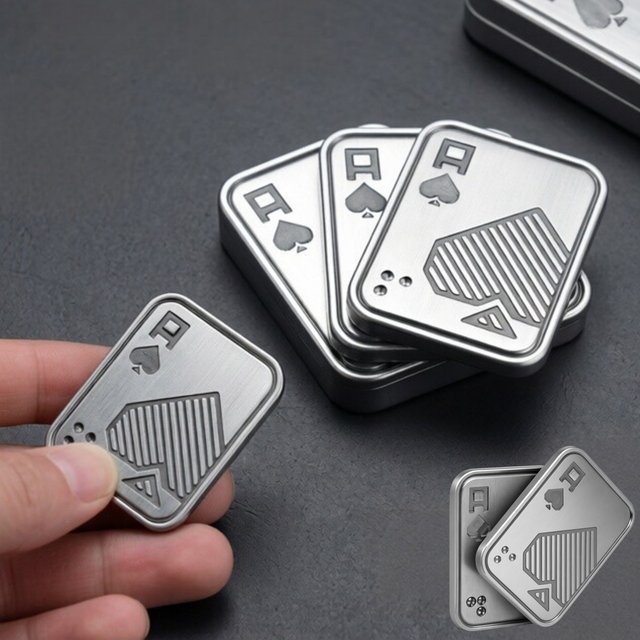 Jouet anti-stress EDC Push Slider en métal pour adultes, Spinner de doigt, Poker, Jouet pour soulager l'anxiété, Portable, Pop Magnétique