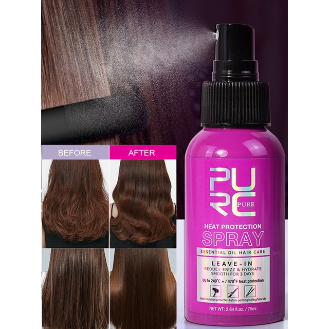 PURC Heat Protection Spray Smoothing Anti Frizz Dry Hair Scalp Treatment Hair Care Products for women