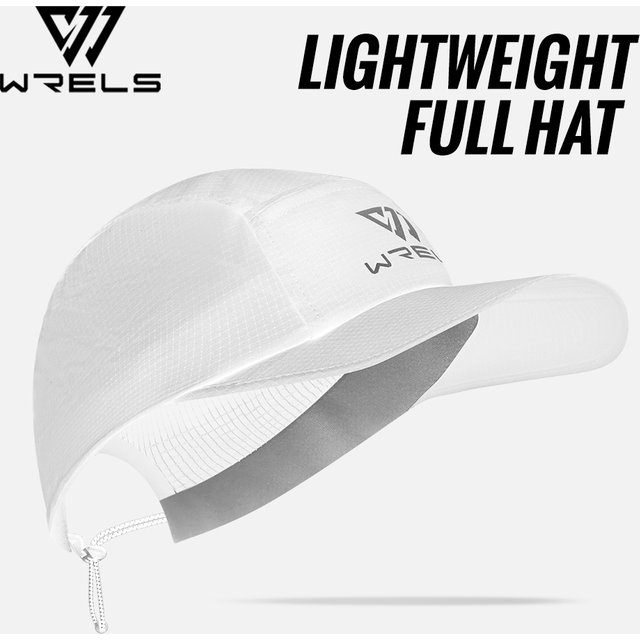 WRELS Running Cap Lightweight Mesh Brim Tennis Cap Breathable Quick Dry Sunscreen Hat Adjustable UV Protection Baseball Cap