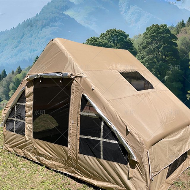 210D 300D 420D Oxford Outdoor Camping Inflatable Tent No Need To Set Up Quick Charge Sunscreen Tent 4-6 People Travel Tents