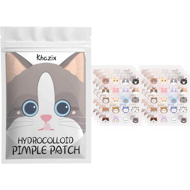 20pcs Cartoon acne patch, cute cat-shaped facial concealer acne patch, safe, non-toxic.