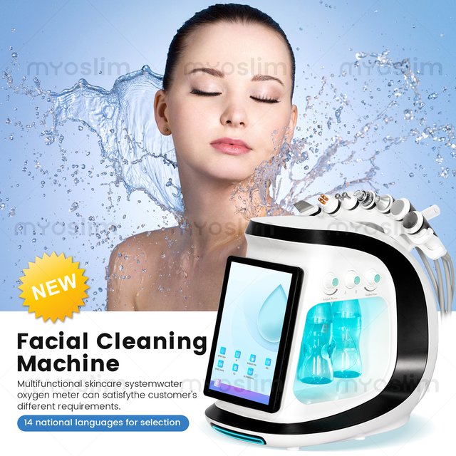 7in1 Smart Ice Blue Plus Facial Skin Analyzer Deep Clean Hydrate Lift Anti Wrinkle Salon Skin Care Tool