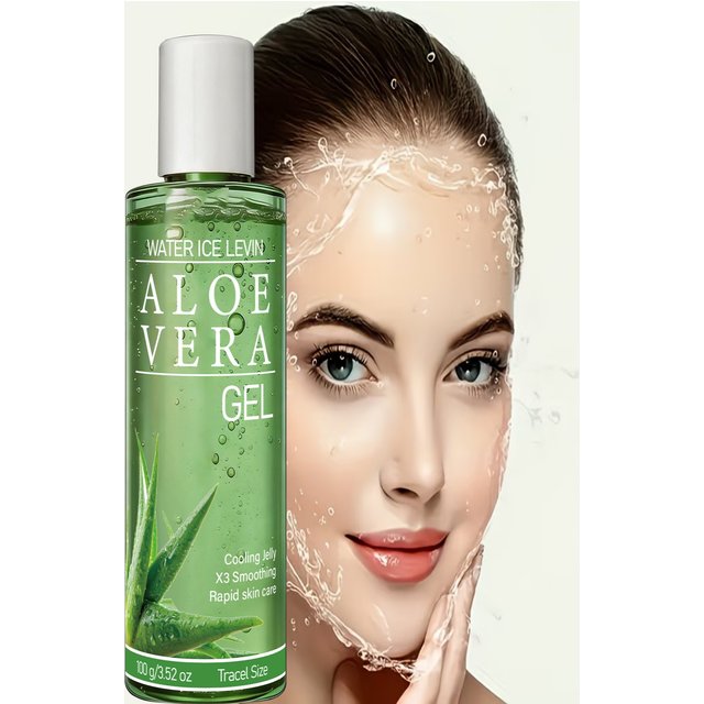 Aloe Vera Gel with Hyaluronic Acid, Cooling & Moisturizing for Rapid Skin Care