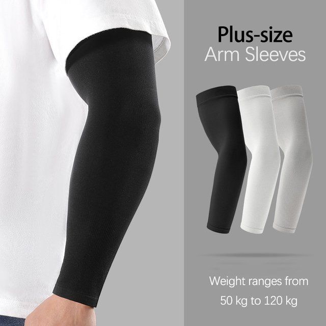 Summer Uv Solar Bulky Arm Sleeves Extra Large Outdoor Cycling Ice Silk Breathable Cool Muff Driving Sunscreen Fishing Arm Cover