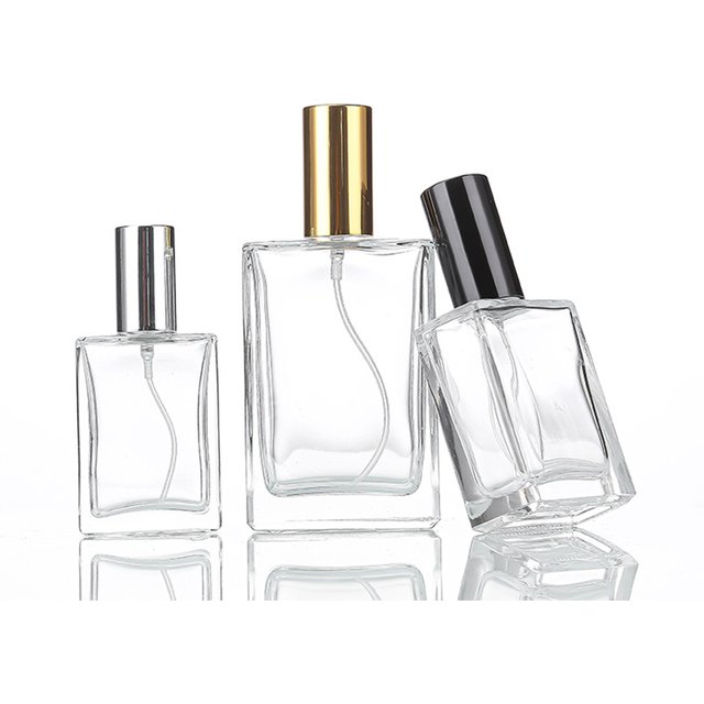 5 pièces 10 pièces 15ml 30ml 50ml clair Mini échantillon rechargeable parfum vaporisateur verre atomiseur bouteille avec couvercle noir doré argent