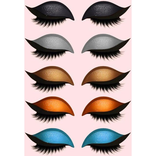 Eyelash Stickers Adjustable Quick Eye Makeup Eyeshadow Eyelash Combination Reusable False Eyelashes For Beginner