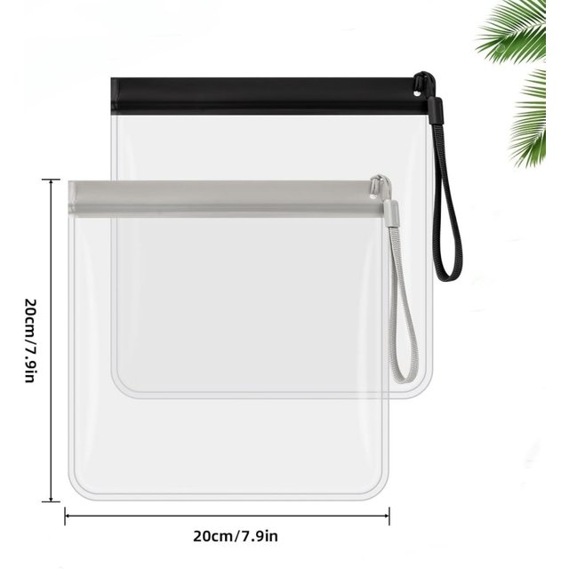 2PCS Luggage Transparent Travel Use Leakproof Flight Make Up Waterproof for women Reusable Airport Security Toiletry Bag