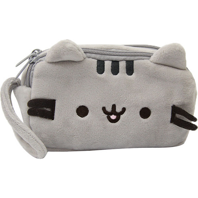 Kawaii Pencil Case Cartoon Fat Cat Large Capacity Student Stationery Bag Cosmetic Pouch Travel Storage Bag Gifts