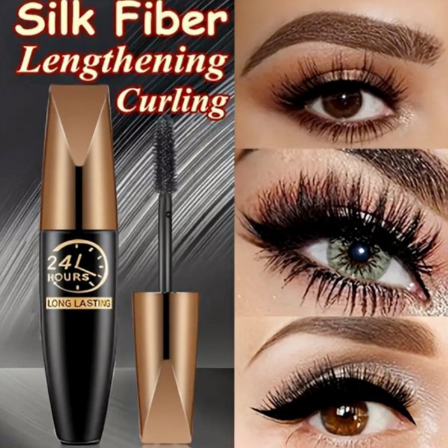 Mascara noir pour les yeux 5D, imperméable, allonge les cils, Extension en Fiber de soie, maquillage pour les yeux, cosmétique coréen pour femmes