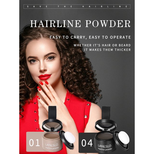 Hair Line Powder 4g Black Root Cover Up Natural Versatile Instant Waterproof Hairline Shadow Concealer Natural Coverage 2 color