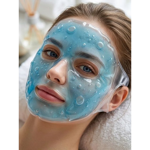 Reusable Gel Facial Mask - Ice Pack Bag, Suitable for Facial Care, Can Be Used as Cold Pack or Hot Pack to Relieve Pressure