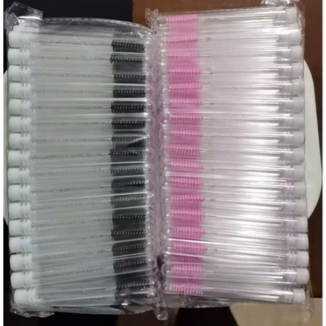 50pcs Disposable Eyelashes Brush Extension EyeLash BrushesTube for Eyelash Reusable Mascara Wands Eyebrow Brush Applicator