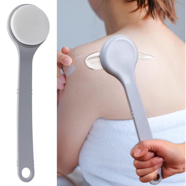 Washable Anti-Slip Long Handle Back Applicator, Extended Reach Body Lotion Tool, Cream & Oil Applicator for Home & Travel