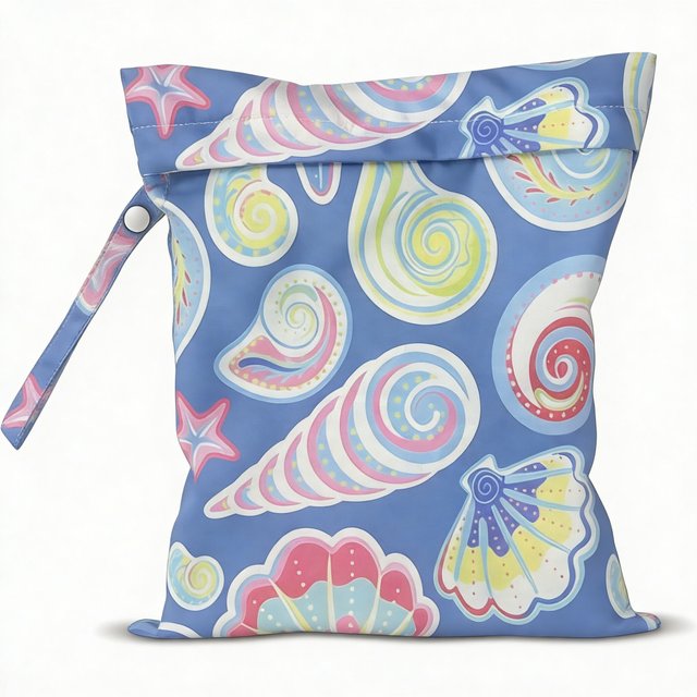 Waterproof Dry Wet Separation Bag Fashion Beach Zipper Bag for Travel Swim Pool Yoga Sportswear Cosmetics Lingerie Storage
