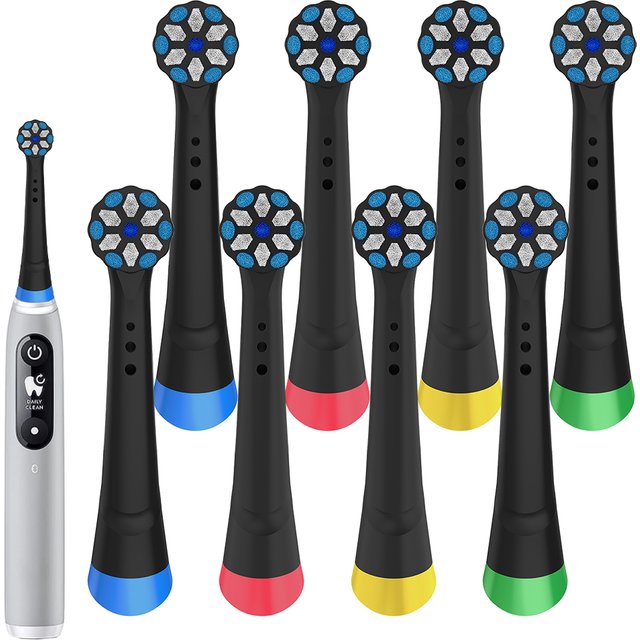 4 8 12 Count Rotation Replacement Brush Heads, Toothbrush Head Compatible with Oral B iO 2/3/4/5/6/7/8/9/10 Electric Toothbrush