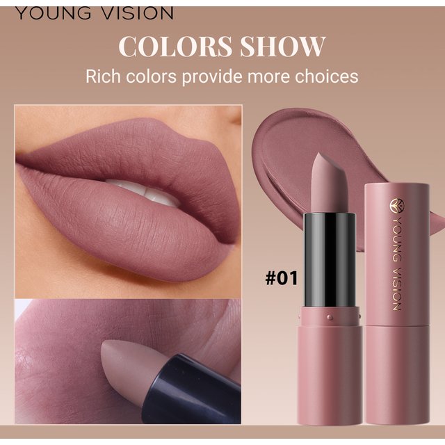 12-Color Matte Velvet Lipstick Long-Lasting Waterproof Non-Stick Cup Does Not Fall Color Lipstick Lipstick