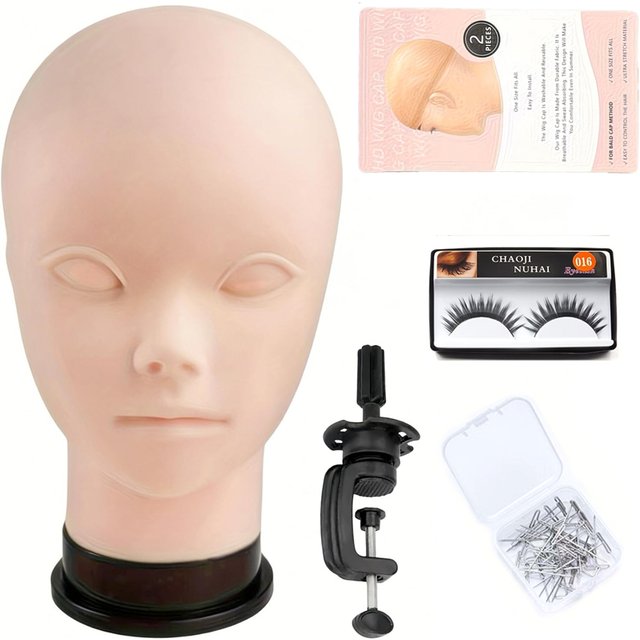 Mannequin Head for Wigs, Bald Doll Head for Makeup or Wig Making | Wig Mannequin Head, Mannequin Head for Makeup Practice