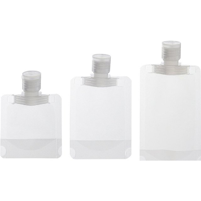 1PCS Travel Empty Squeeze Bags Lotion Dispensing Bag Refillable Shampoo Toiletries Conditioner Liquid Cosmetic Storage Pouches