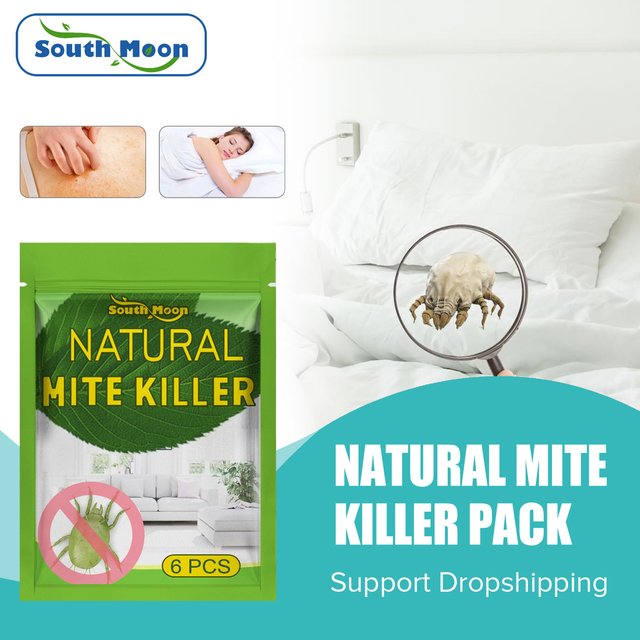 South Moon Mite Killer Bag Insect Worm Eliminator Pillow Sheet Sofa Anti-Mite Deodorant Antibacterial Natural Mites Remover Pack