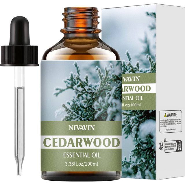 30ml/60ml/100ml cedar essential oil is suitable for facial hydration, moisturizing, hair care, skin care, and perfume making