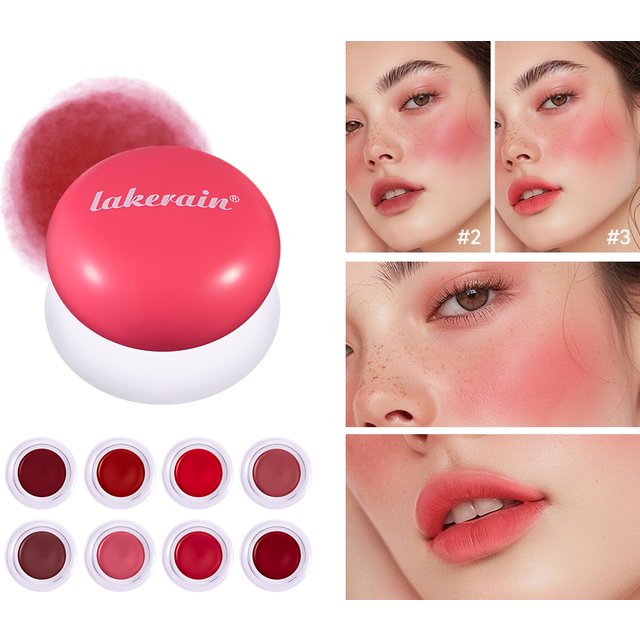 Lip&Cheek Blurry Pudding Pot | Blushed Moment - Baby | Makeup Blush, Buildable Lightweight, Multi-Use Soft Matte Finish | 5g