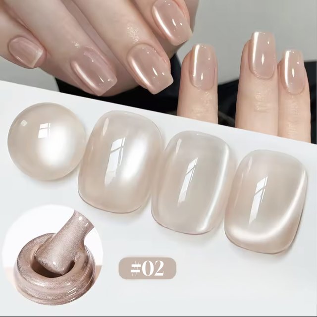 10ml Water Light Cat Magnetic Gel Nail Polish Champagne Semi Permanent Soak Off UV Gel Crystal Varnis Nail Art Manicure