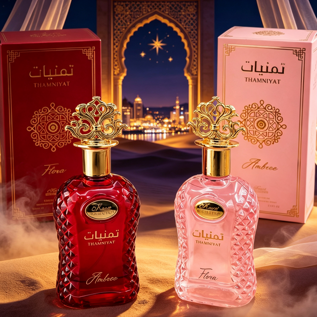 Dubai Arabian Women's Perfume,Luxury Romantic Rose Gardenia Floral Perfume,Fresh Charming oriental Long-lasting Eau de toilette