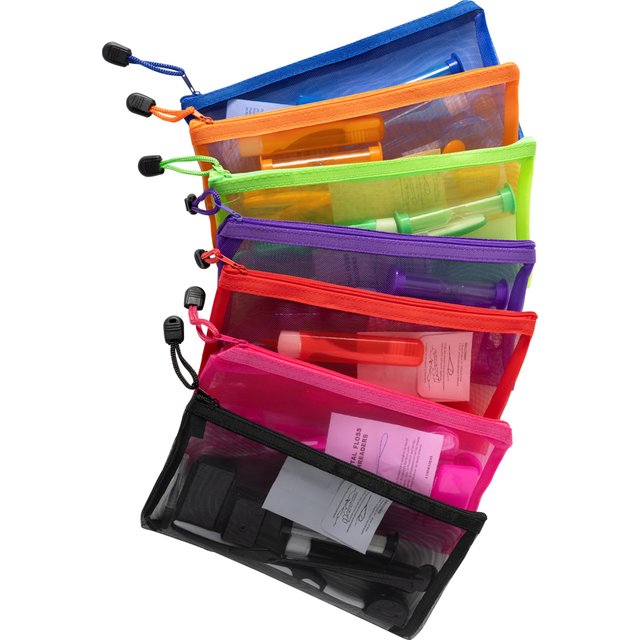 Orthodontic Oral Care Kit Dental Brace Cleaning Kit Protable Travel Kit Patient Ortho Wax Floss Interdental Brush Mirror