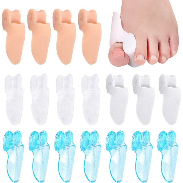 1Pair Silicone Gel Thumb Corrector Bunion Foot Toe Hallux Valgus Protector Separator Finger Straightener Adjuster Foot Care Tool