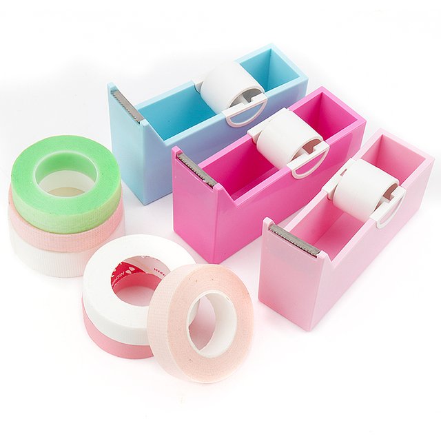 Eyelash Extension Tape Cutter Lash Adhesive Tape Split Tools Lifting Eyelashes Plastic Rotating Tape Cutting Device Makeup Tool