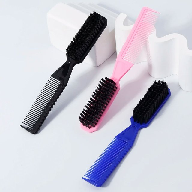 Barber Cleaning Brush, Hair Clipper Nylon Brush, Fades Barber Brush, Hair Styling Brush, Special for Real Hair Wigs