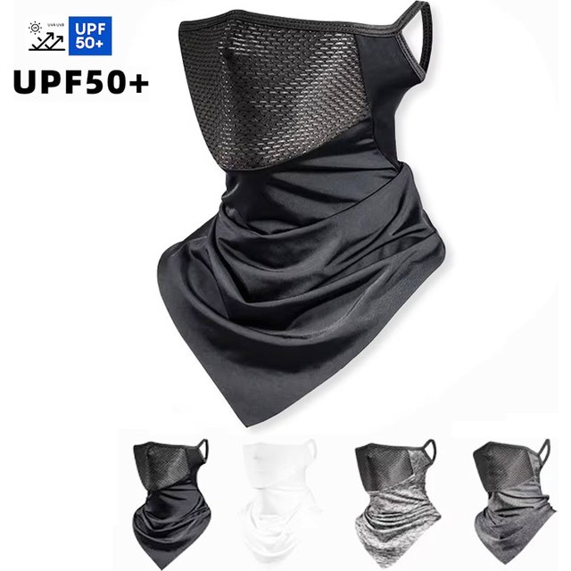 Sunscreen Riding Motorcycle Rider Headband Outdoor Mask Filter Hood Breathable Net Outdoor Sports Sun-Proof Balaclava Neck