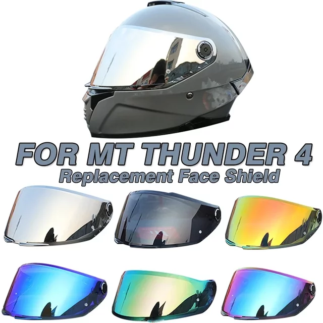 Visière d'objectif de casque pour MT-V-28B, bouclier facial de remplacement THUNDER 4 SV pour moto, lentille supplémentaire, accessoires de pièces de casque MT
