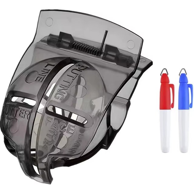 Golf Ball Line Clip Liner Marker Pen Triple Line Blue Red Template Alignment Marks Tool Putting Positioning Aids Golf Supplies